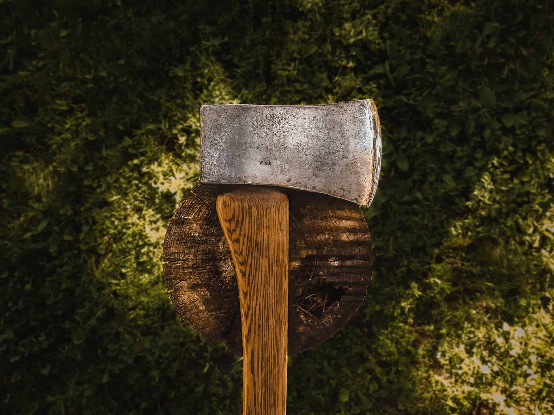 The splitting axe. What do we use it for?